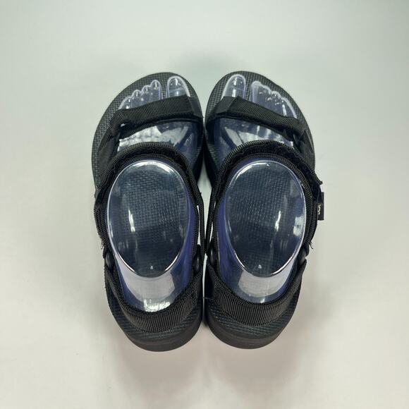 Teva Flatform Universal Black Adjustable Hook & Loop Sandals 1008844 Womens Sz 7 - Picture 6 of 9